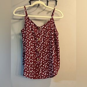 Polka dot tank top